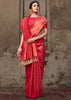 RUBY PINK BRONZE ZARI WOVEN KANJIVARAM SILK SAREE