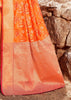 Glaring Orange Woven Patola Saree With Brocade Blouse (5673650094231)