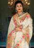 Gorgeous Ivory Woven Paithani Saree (5673643278487)